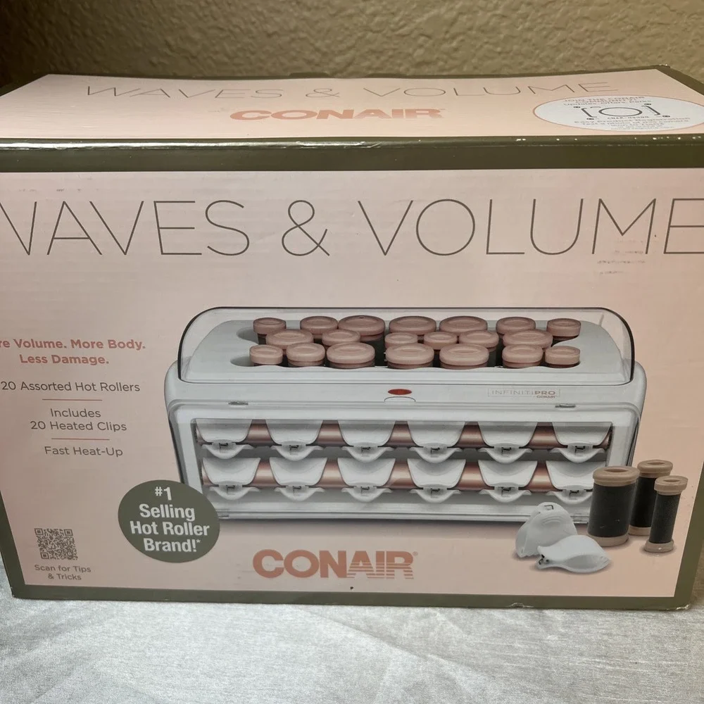Open Box- Conair Hot Rollers Set Jumbo 1.5